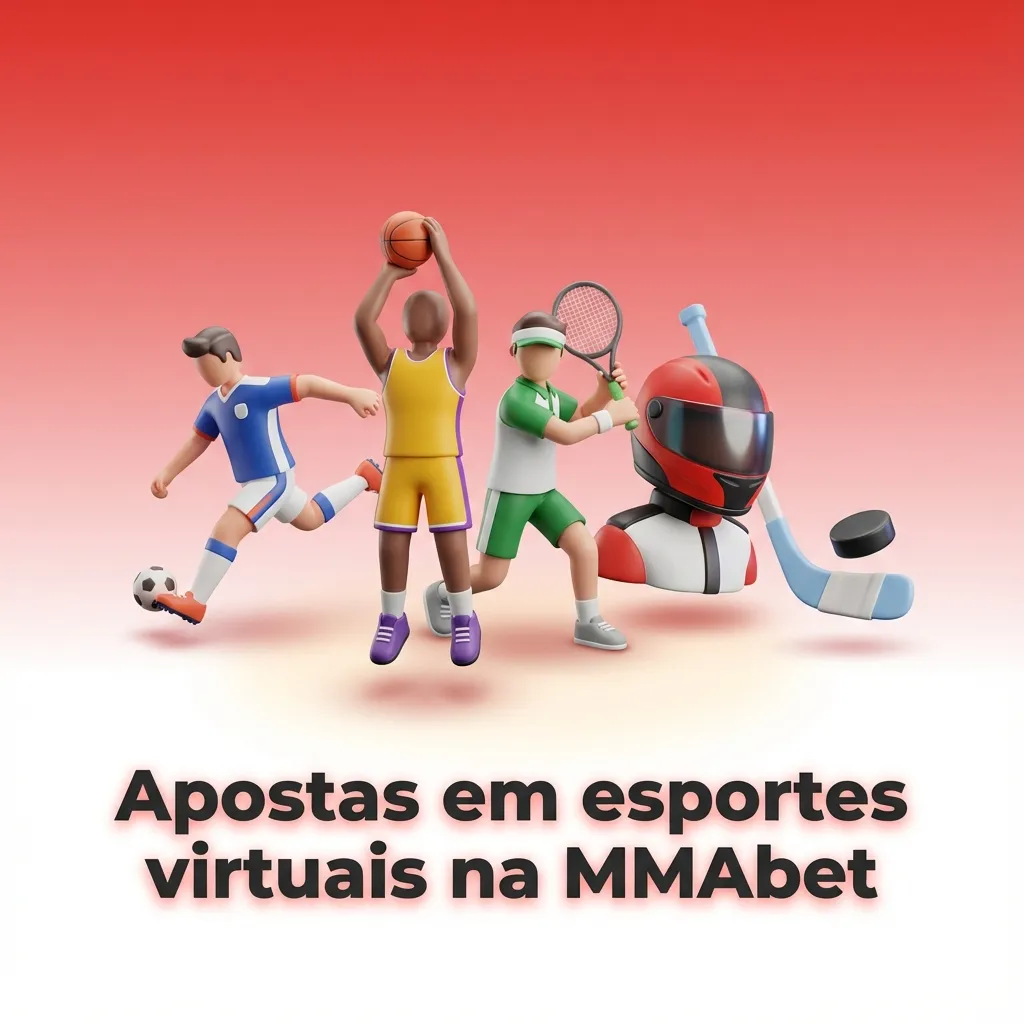 Banner da MMAbet destacando apostas em esportes virtuais como futebol, corridas e basquete, disponíveis 24 horas
