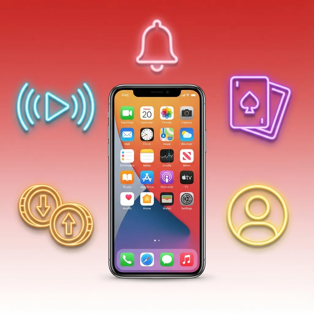 Tela do app MMAbet em iPhone destacando vantagens para brasileiros: Pix, bônus 200%, esportes, cassino e suporte em português