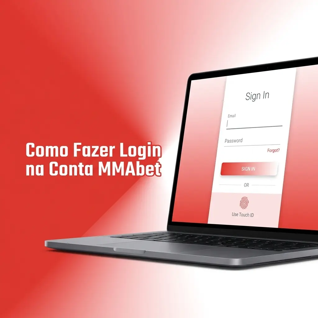 Tela de login da conta MMAbet mostrando campos para e-mail e senha de acesso