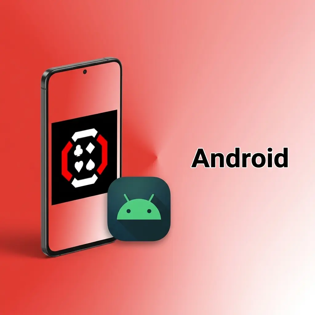 Ícone do aplicativo Android para download via APK, compatível com Android 7.0 ou superior, ocupando menos de 40 MB