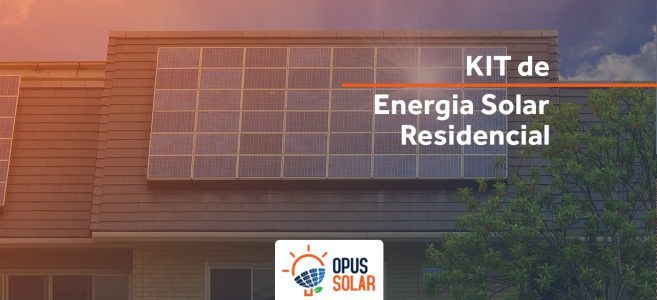 Kit de energia solar residencial