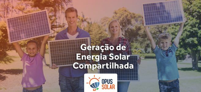 geração de energia solar compartilhada